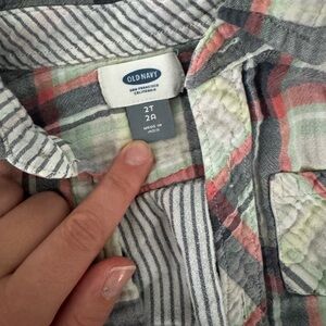 Old Navy Multicolor Striped Shirt